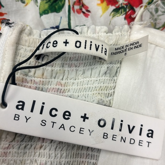 Alice + Olivia Valencia Floral Print Dress - Picture 7 of 8